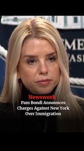 U.S. Attorney General Pam Bondi announced that the Department of Justice  has filed charges against New York Governor Kathy Hochul and state Attorney  General Leticia James, both Democrats, for allegedly failing to