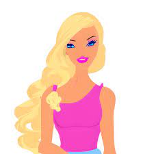 Beautiful Blonde Barbie Graphic · Creative Fabrica