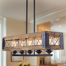 Latitude Run Shiv 5 Light Kitchen Island Linear Pendant Reviews Wayfair