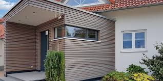 Die Rhombusleisten Alternative Trendliner Kontrast Holzfassade Anbau Haus Fassade