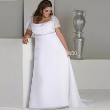 Hot Sale Cap Sleeves Empire Waist Chiffon Long Plus Size Wedding Dress Maternity Bridal Empire Wedding Dress Empire Waist Wedding Dress Maternity Bridal Gowns