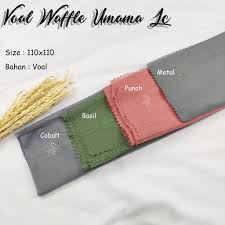 Jual Jilbab Hijab Kerudung Segiempat Voal Waffle Umama Sandy Morse