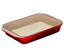 Set of 2 soup bowl. Cast Iron Rectangular Dish Le Creuset Tradition