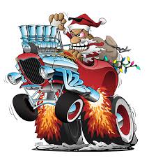 See more ideas about cartoon, cartoon characters, cartoon pics. Hot Rod Santa Christmas Cartoon Digital Art By Jeff Hobrath