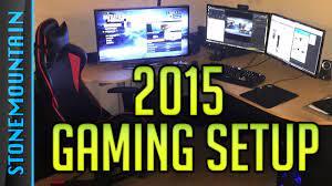 Setting up a laptop computer. Gaming Setup 2015 Console Custom Pc Setup Youtube