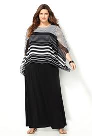 Striped Poncho Maxi Dress Plus Size Maxi Dress Avenue Plus Size Maxi Dresses Evening Dresses Plus Size Plus Size Fashion