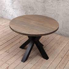 Reclaimed rustic teak root dining table solid wood no joints fire sale. Clyde Solid Wood Round Dining Table By Cosy Wood Notonthehighstreet Com