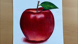 This time i painted a hyper/photo realistic apple using crayons. Apple With Color Pencils Timelapse Color Pencil Shading Video Youtube Pencil Shading Colored Pencils Color Pencil Drawing