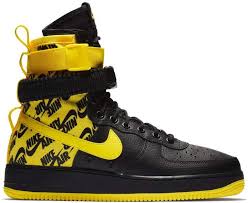 Black And Yellow Air Force Ones Nike Sf Air Force 1 High Black Dynamic Yellow In 2020 Nike Air Force 1 High Air Force