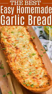 Easy Homemade Garlic Bread Garlicbread Easyrecipe Siderecipe Homemade Garlic Bread Easy Homemade Recipes Garlic Bread Easy