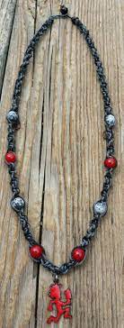 Red Hatchet Man Hemp Necklace Etsy Hemp Necklace Necklace Necklace Etsy