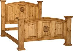 Santa Fe Rustic Star Mansion Bed Rustic Bedroom Furniture Rustic Pine Furniture Rustic Bed Frame
