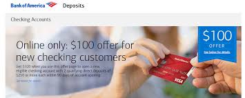 All emergency cash transfers must be initiated through the bank of america service center. Bank Of America 100 Checking Bonus Public Nationwide Doctor Of Credit