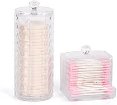 The cotton balls give the painting a fluffy texture, perfect for the cotton candy texture of cherry blossom trees. Amazon Com Cotton Pad Holder Swab Storage Dispenser For Cotton Swabs Make Up Pads Great Container To Cotton Balls Q Tips All Cosmetic Storage Nice On Bathroom Vanity Counter Dressing Table Pack Of 2