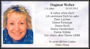 Alle Traueranzeigen für Dagmar Weber