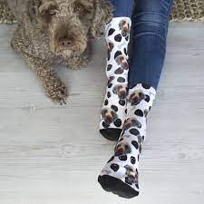 We create fun and beautiful socks with your pet's face on it. Personalised Dog Pet Photo Socks By Solesmith Notonthehighstreet Com