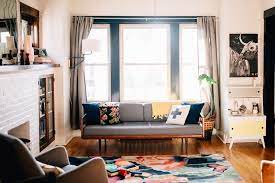 Furniture arrangement ideas for a small living room. This Cozy Bungalow Embraces Small Space Living The Everymom