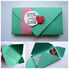 Anleitung Fur Eine Schokoladenverpackung Mit Dem Envelope Punch Board Umschlag Basteln Schokoladenverpackung Geschenke Basteln