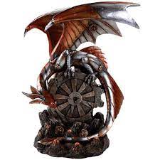 Who isn't a fan of zombie tools understanding the popularity of zombie apocalypse tools & weapons, museum replica puts forth an interesting range for the collectors. Steampunk Dragon With Gear Statue
