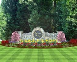 Neighborhood Sign Landscape Ideas Landscaping Photo Design Botanica Atlanta Land Landscaping Entrance Front Entry Landscaping Commercial Landscape Design