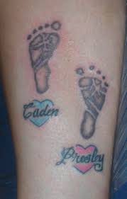 Get your baby's feet footprints on your own feet and ankles. 30 Cute Baby Footprint Tattoos Hative