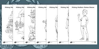 73+ roman soldier coloring pages for printing and coloring. Ks2 Ancient Romans Characters Colouring Pages Teacher Made