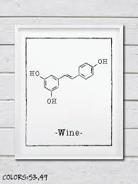 Wine Molecule Structure Print For Geeks Science Art Etsy Chemistry Teacher Gift Wine Molecule Teacher Gift Poster
