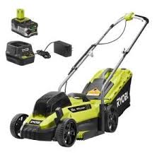 A wide variety of ryobi electric lawn mower battery options are available to you, such as power type, certification. Ryobi 150 Watt Powered Inverter For One 18 Volt Battery Ryi150bg The Home Depot Push Lawn Mower Lawn Mower Mower