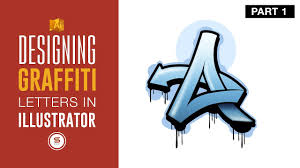 How to draw graffiti in photoshop. Digital Graffiti Letters Urban Art In Illustrator 1 Youtube