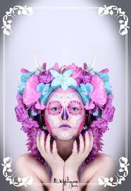 Dead Spring Muse Model Mona Purple Pony Morgane Naisse Fashion Designer Black Norns Clothing Mua Dita Makeup Fantasy Fashion Halloween Looks Doll Wigs