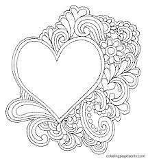 The spruce / kelly miller halloween coloring pages can be fun for younger kids, older kids, and even adults. Printable Hearts And Flowers Coloring Pages Heart Coloring Pages Coloring Pages For Kids And Adults