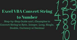 The number to words can be done for real numbers and scientific e notation. Excel Vba Convert String To Number Step By Step Guide And 7 Examples