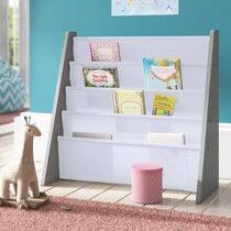 A bookcase or set of bookshelves is often nothing more than two upright boards and several cross boards that form the top, bottom and intervening shelves. Baby Kids Bookcases And Bookshelves You Ll Love In 2021 Wayfair