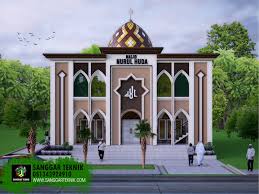 Selain karena terletak di depan rumah, teras juga menjadi tempat untuk menerima tamu. Desain Masjid Minimalis 13 X 14 5 Meter 2 Lantai Sanggar Teknik