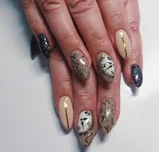 Bright Colors For New Year Nails 2019 Clock Design New Years Nail Art New Year S Nails New Years Nail Designs