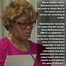 Rizzi was unexpectedly voted into the role in January 2023, replacing Dr. Shonda  Harris-Muhammed. 🔗LINK in our bio to read more about this story.