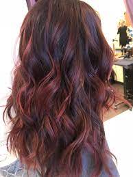 These brown ombre hair ideas will make you fall in love with the most natural color. Dark Brown Hair With Red Highlights Absolute Loving My Hair Red Highlights In Brown Hair Brown Hair With Highlights Red Ombre Hair