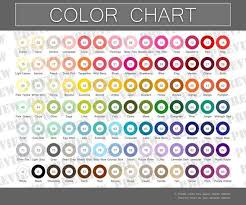 color chart for your etsy store or products color picker