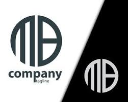 Initial Letter Mb With Linked Circle Logo Circle Logos Initial Letters Mb Logo