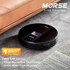 Veniibot n1 max robot vacuum cleaner with automatic washing & mopping & sweeping & suction type laser navigation 5200mah 2000pa powerful suction app 2 700 руб. Morse Robomate Visual 360 Robotic Vacuum Cleaner Self Charging Mopping Smart Navigation Morse Electronics Robotic Vacuum Cordless Vacuum Dust Mite Cleaner Malaysia