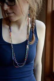 Colorful Delicate Tribal Seed Bead Necklace Single Strand Etsy Seed Bead Necklace Beaded Necklace Seed Beads