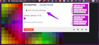 The color picker gives you the ability to convert from hex, rgba and hsla. 4 Best Chrome Extensions To Identify Color Online