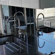 Credence De Cuisine En Miroir Sur Mesure Credence Cuisine Verre Credence Cuisine Cuisine Moderne