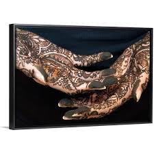 The full hand mehndi design photos are generally detailed examples with different themes. Indian Bride S Hands With Mehndi Henna Designs Black Float Frame Canvas Art Overstock 25504896