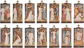 As the stations of the cross are prayed during the season of lent in catholic churches, each station is traditionally followed by a verse of the stabat mater , composed in the 13th century by franciscan jacopone. Stations Of The Cross In Wood Franco Online Shop