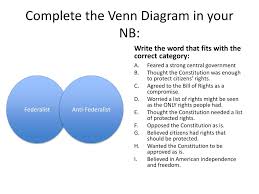 Federalists Vs Anti Federalists Venn Diagram Drivenhelios