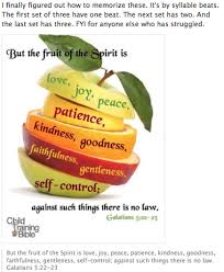 A Trick To Easily Memorize The Fruits Of The Spirit Galatians 5 22 23 Fruit Of The Spirit How To Memorize Things Fruit
