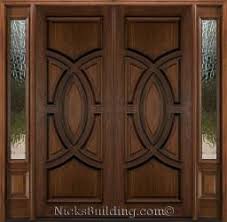 Mahogany Double Doors With Sidelights In 8ft Height Double Doors Exterior Double Door Design Wooden Front Door Design