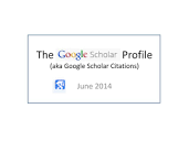How to set up your Google Scholar profile (Google Scholar ...