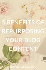 5 Benefits Of Repurposing Your Blog Content Savvy Podcast Agency Blog Content Blogging For Beginners Blogging Tips